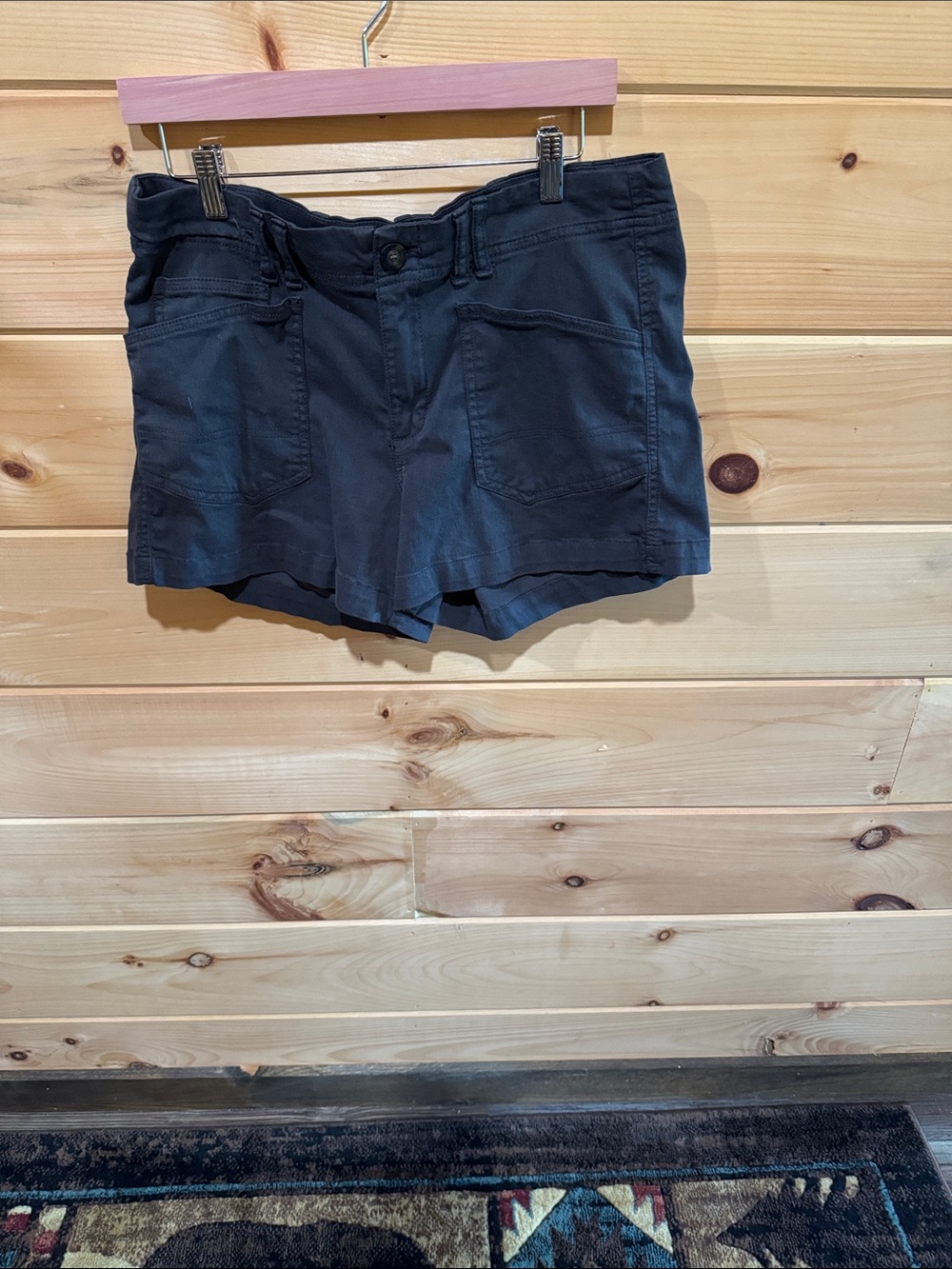 High-Waist Slate Gray Women's Utility Shorts